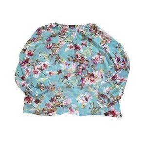 Vince Camuto Crystal Lake Floral Blouse